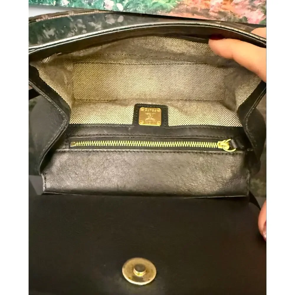 EUC Authentic MCM Leather and Python Crossbody Shoulder or Clutch Bag